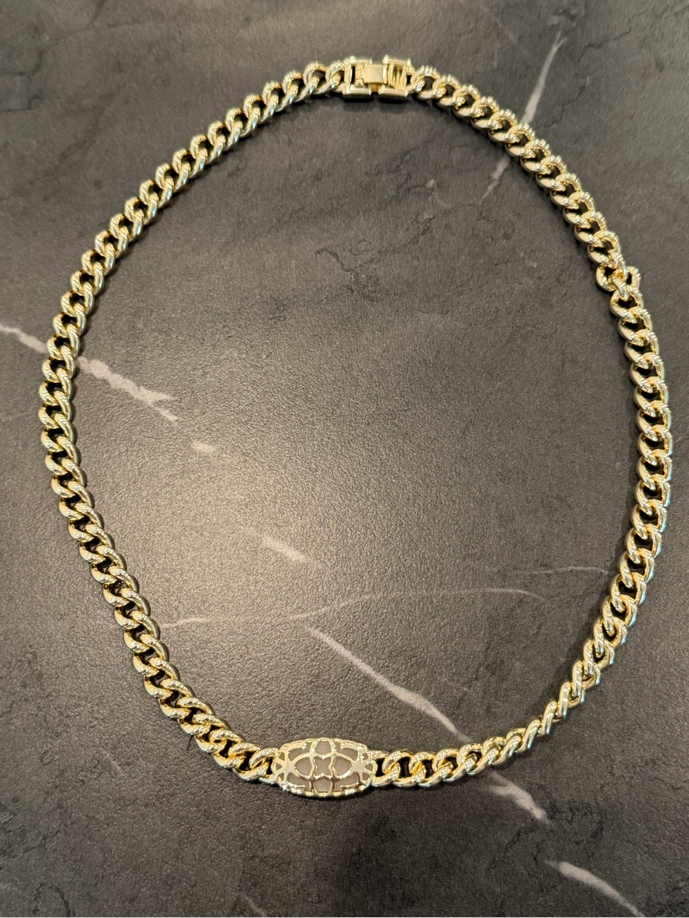 Kendra Scott Gold Chain & Druzy Necklace - Picture 4 of 6